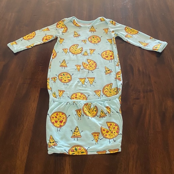 Little Sleepies Other - Little Sleepies Blue Pizza Print Kids Pajamas